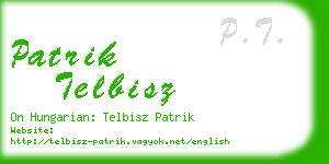 patrik telbisz business card